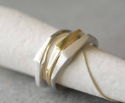 טבעת מעוין צרה - זהב 14k
