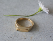 טבעת זוית זהב 14k