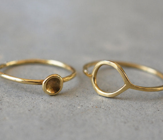 טבעת הדס זהב 14k