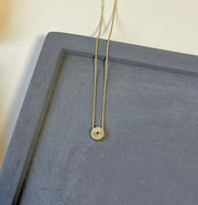 שרשרת SUNRISE  בשיבוץ יהלום שחור - זהב 14k