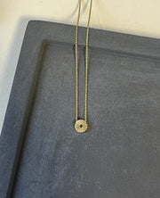 שרשרת SUNRISE  בשיבוץ יהלום שחור - זהב 14k