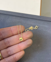 שרשרת SUNRISE  בשיבוץ יהלום שחור - זהב 14k