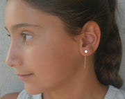 תילתן\לב\כוכב צמוד ושרשרת - זהב 14K