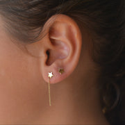 תילתן\לב\כוכב צמוד ושרשרת - זהב 14K