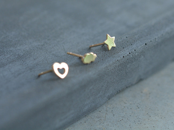 ענן\לב\כוכב צמוד - זהב 14K