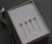 תילתן\לב\כוכב צמוד ושרשרת - זהב 14K