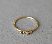 טבעת כרמל זהב 14k